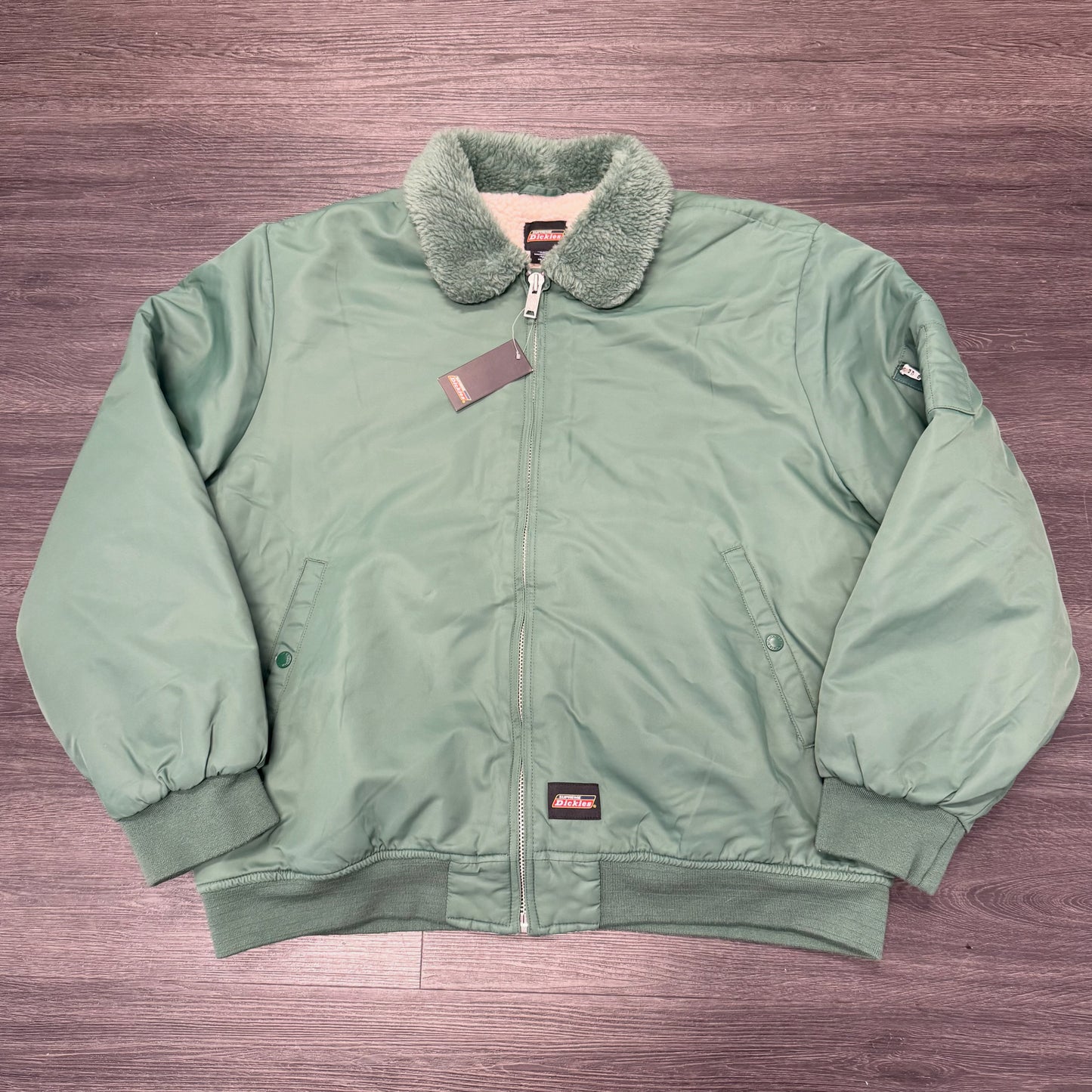 Supreme Dickies Fur Collar Bomber Jacket Work Green