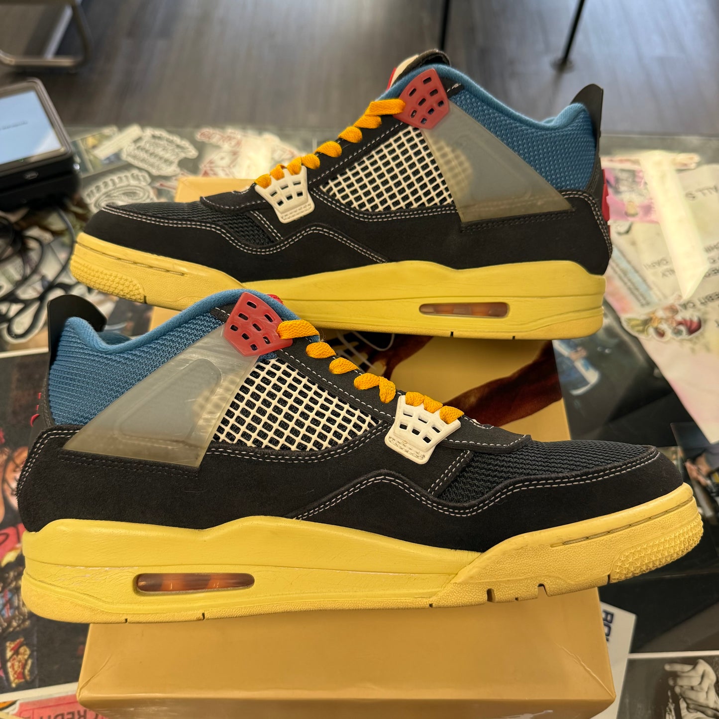 Jordan 4 Retro Union Off Noir U11