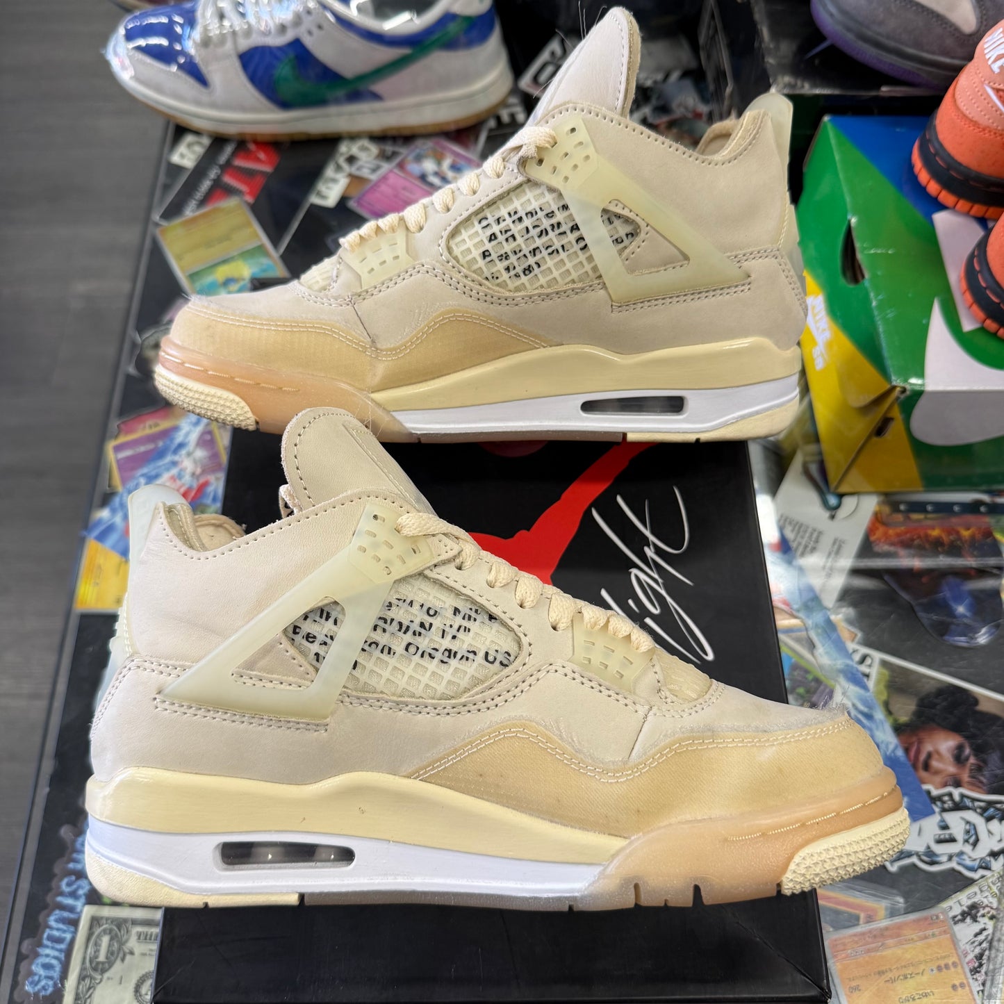 Jordan 4 Retro Off-White Sail (Women's) U6.5W