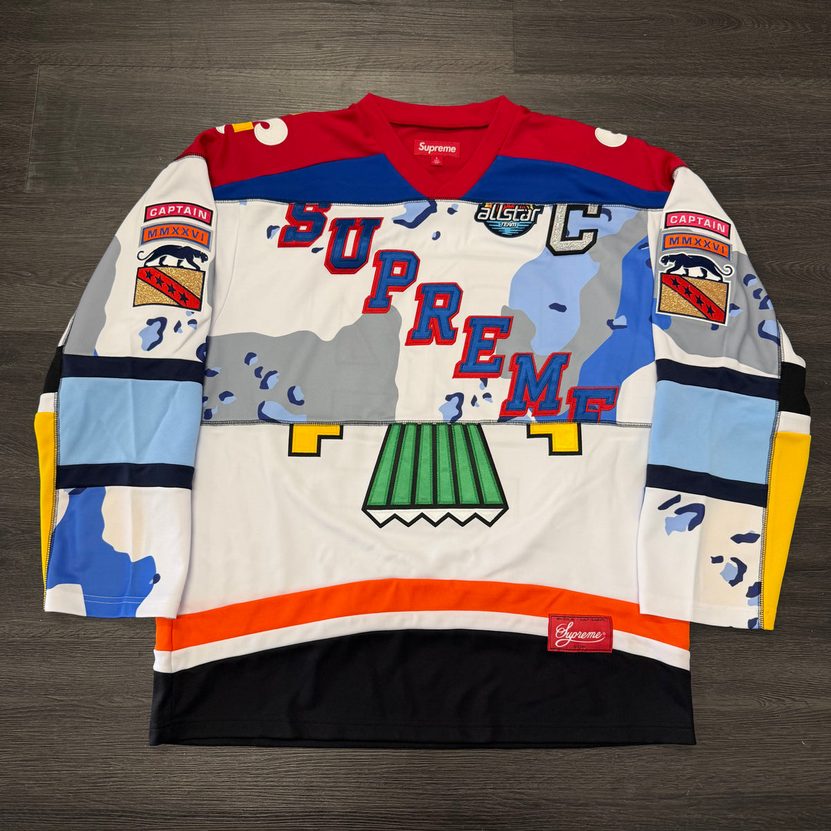 Supreme Paneled Jersey White