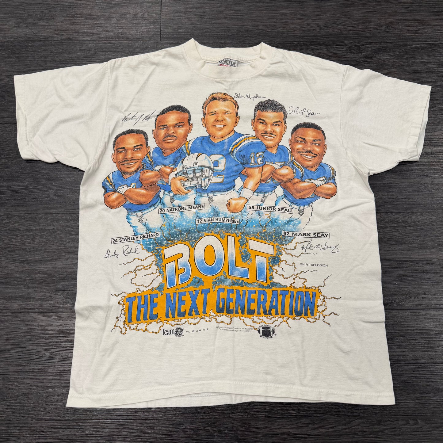 Chargers Bolt Next Gen Vintage Tee