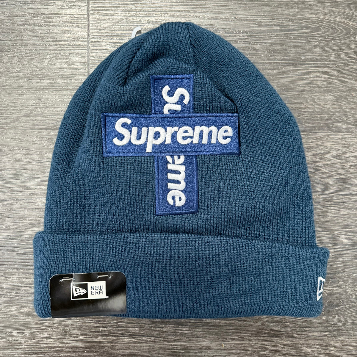 Supreme Beanie Cross Box Logo Navy