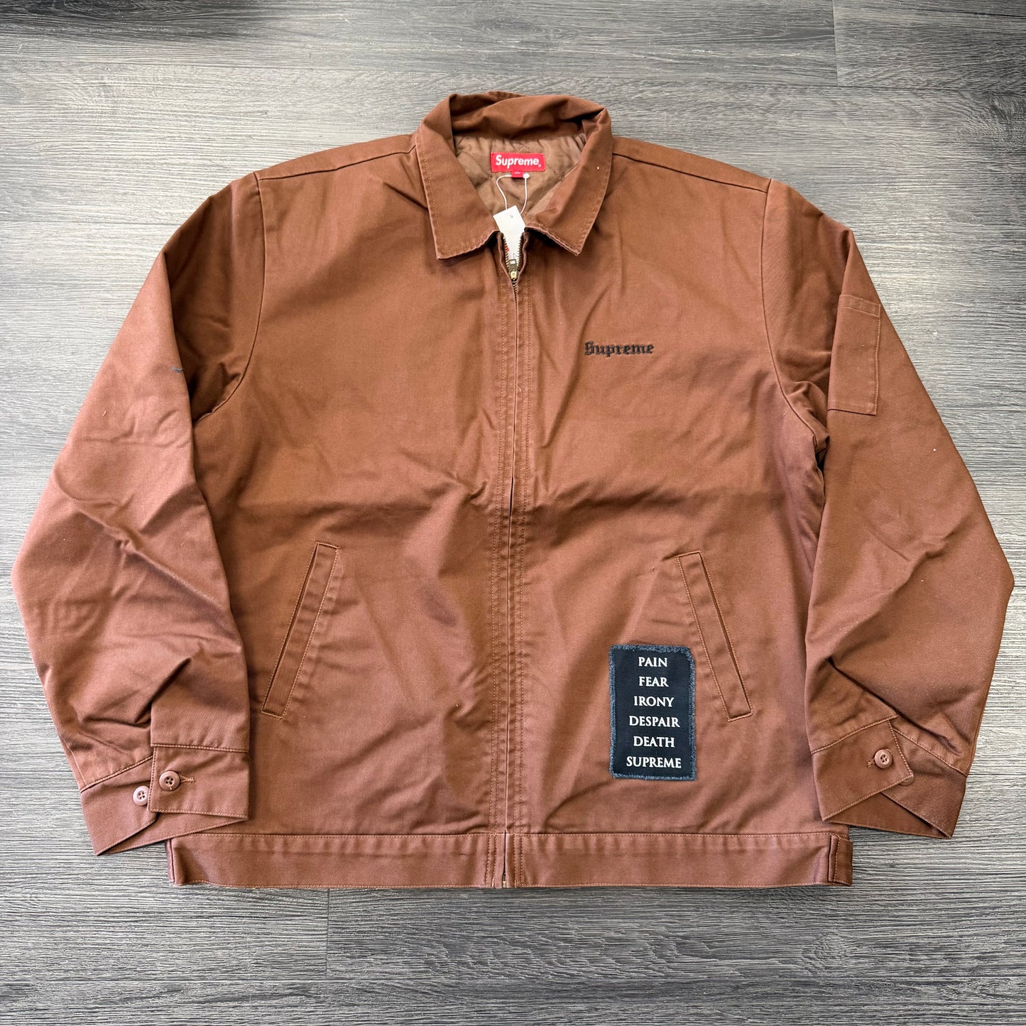 Supreme The Crow Work Jacket Brown
