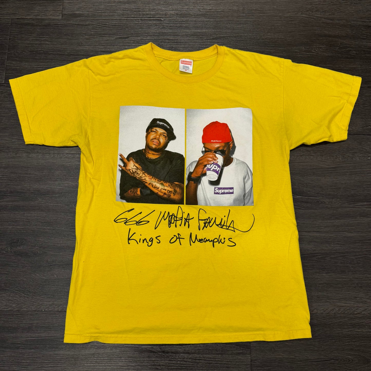 Supreme Three Six Mafia Tee Yellow