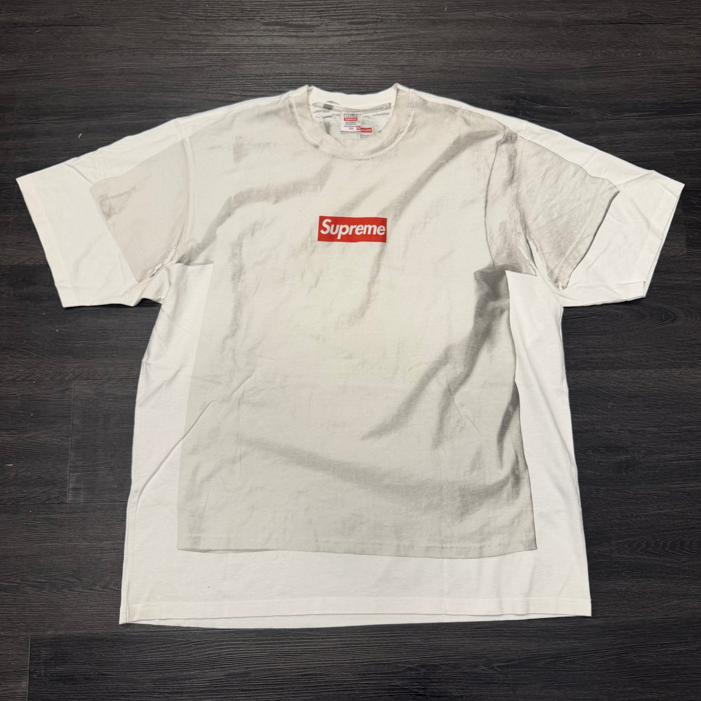 Supreme MM6 Maison Margiela Box Logo Tee White