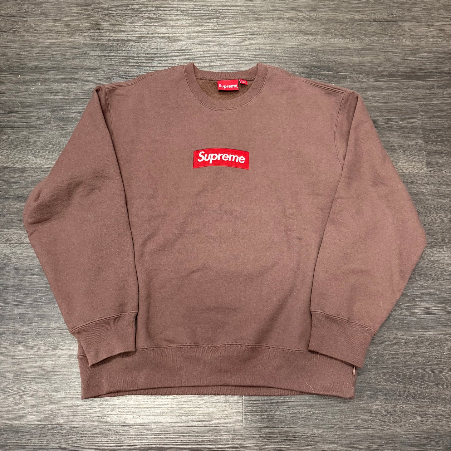 Supreme Crewneck Brown Box Logo