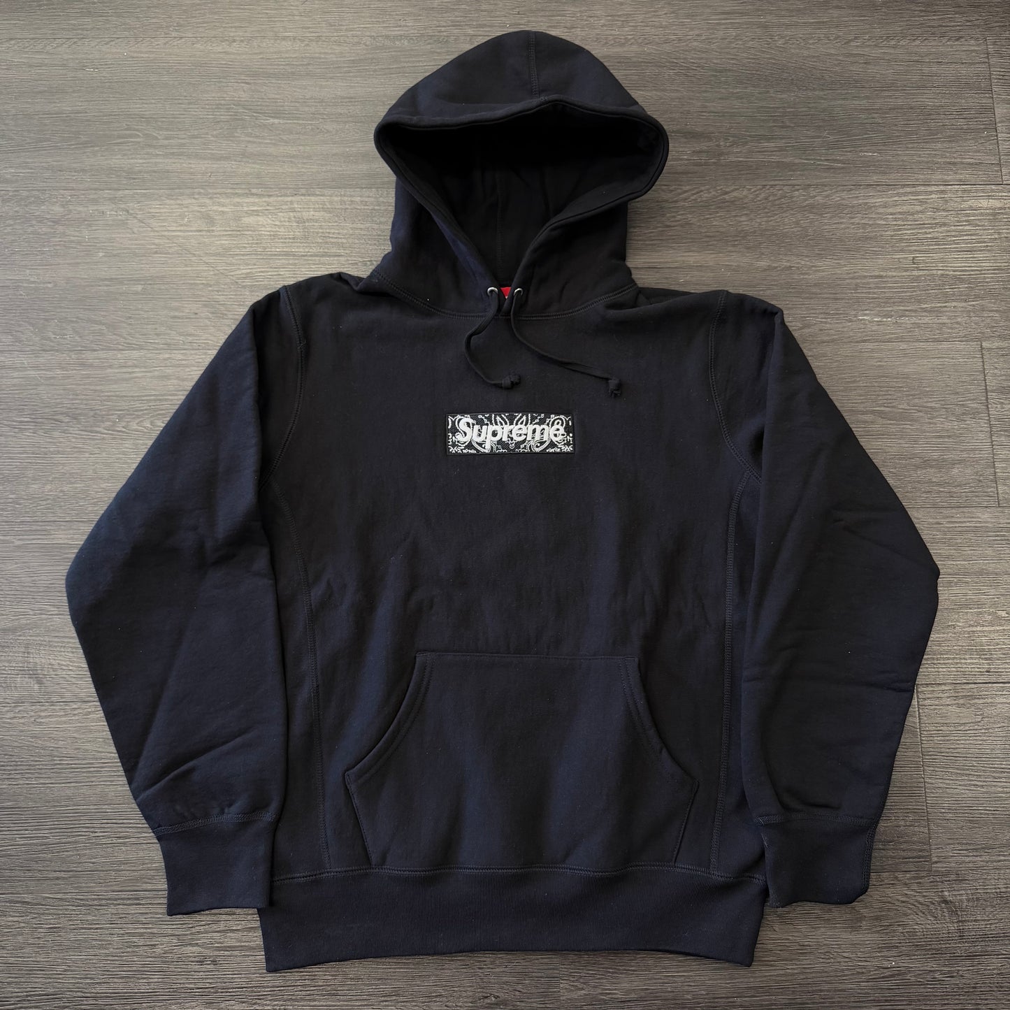Supreme Bandana Box Logo Hoodie Black