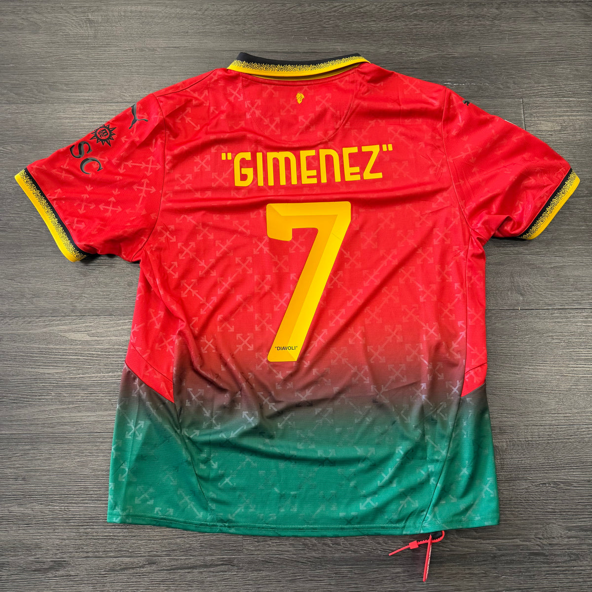 AC Milan Puma Off White Jersey Red