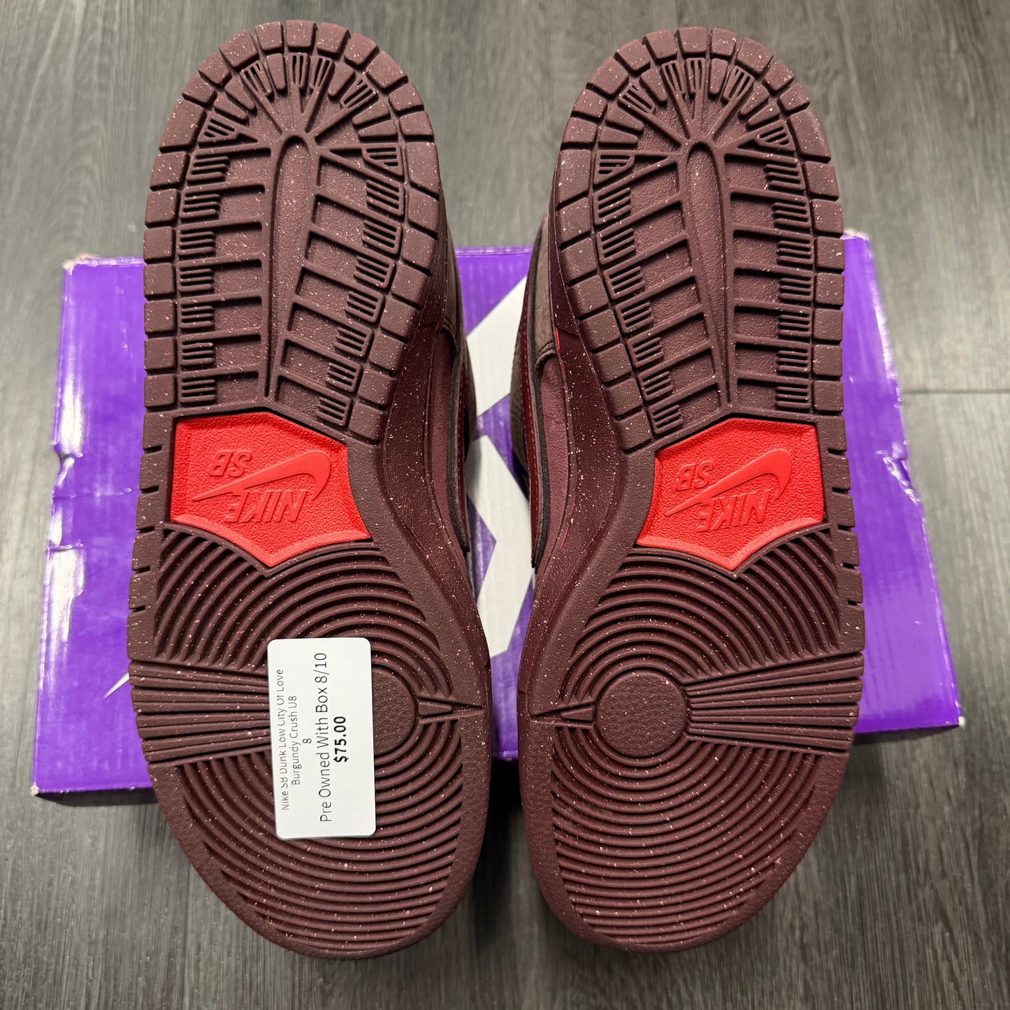 Nike SB Dunk Low City Of Love Burgundy Crush U8