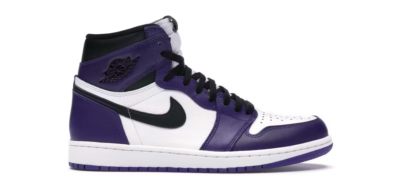 Jordan 1 Retro High Court Purple White U9.5