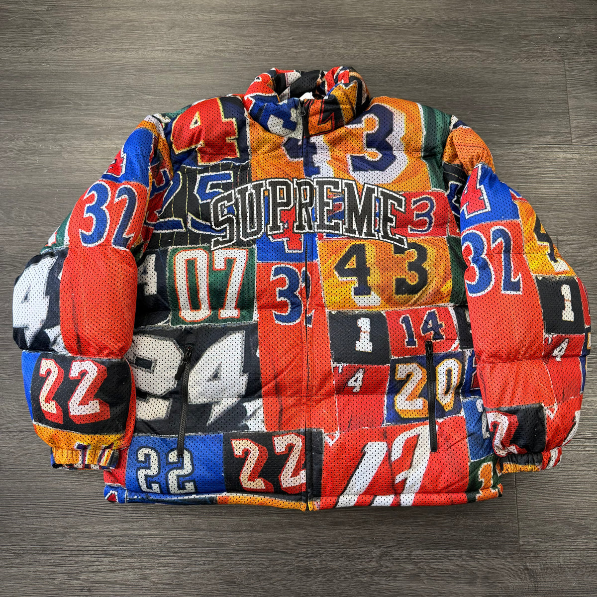 Supreme Mesh Jersey Puffer Jacket