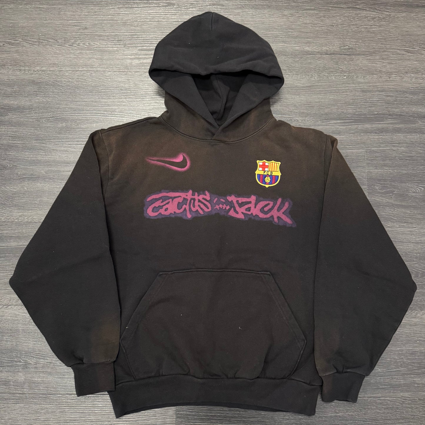 Travis Scott X Nike X FC Barcelona Spray Logo Hoodie