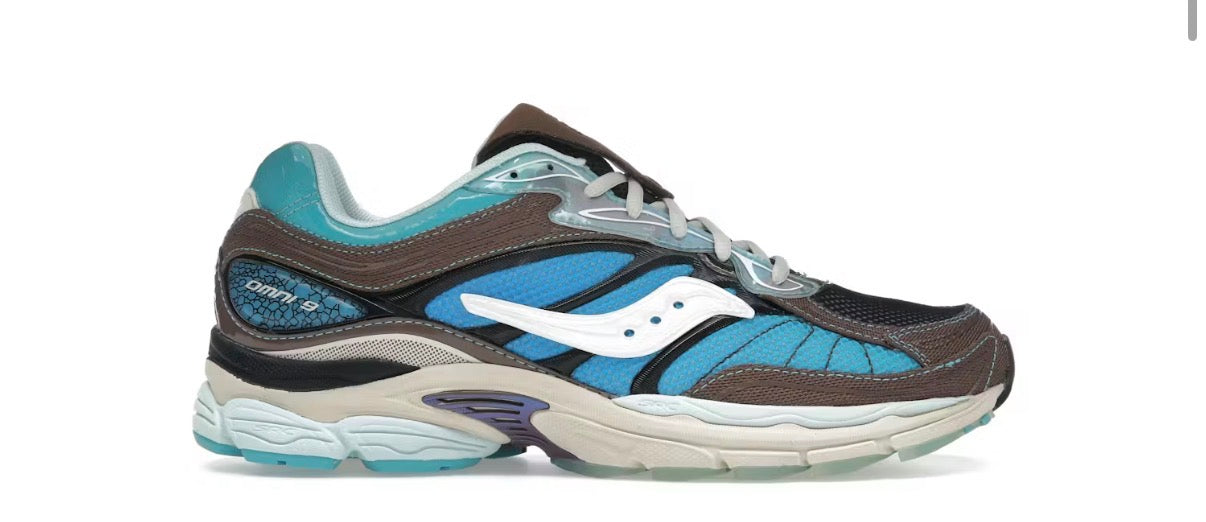 Saucony ProGrid Omni 9 Footpatrol Blue Brown