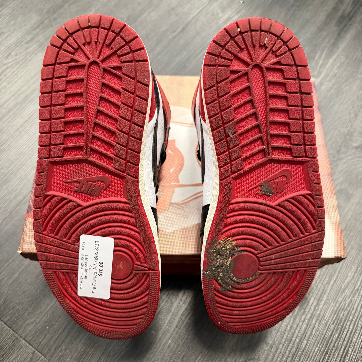 Jordan 1 Retro High OG Black Toe Reimagined U9.5