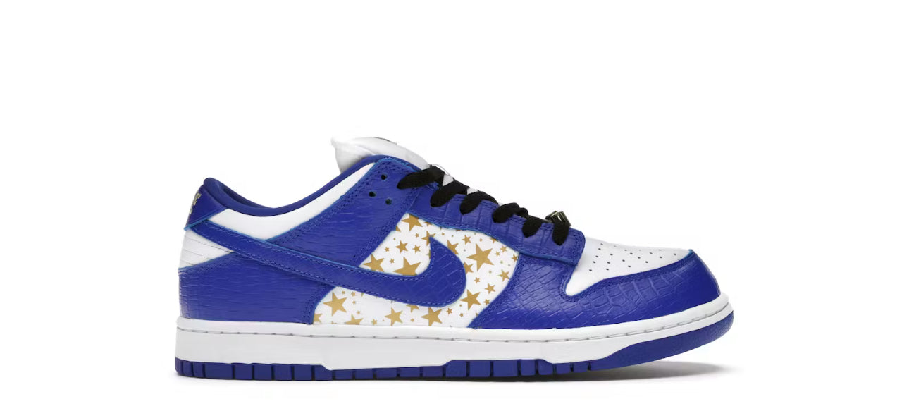 Nike SB Dunk Low Supreme Stars Hyper Royal