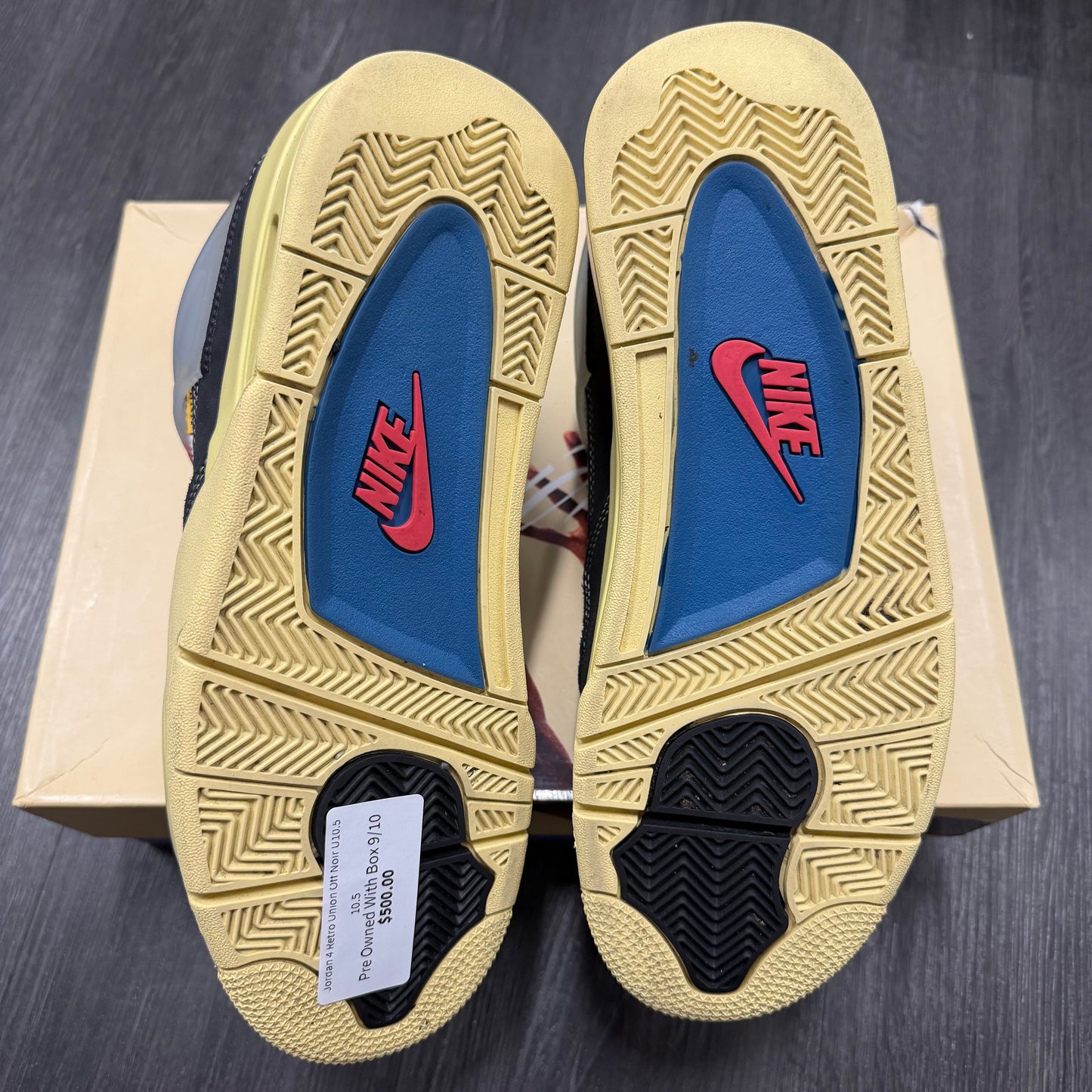 Jordan 4 Retro Union Off Noir U10.5