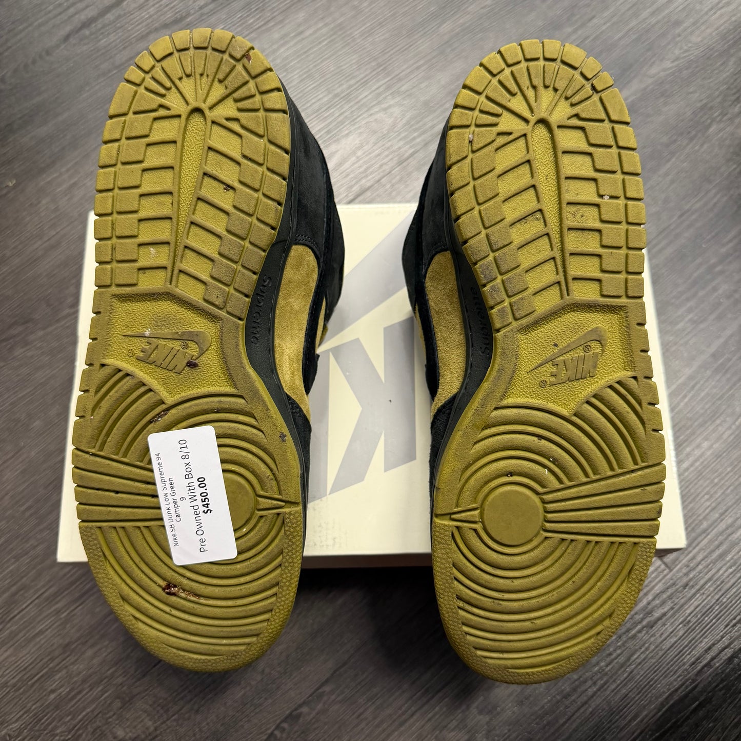 Nike SB Dunk Low Supreme 94 Camper Green