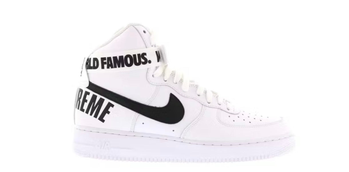 Nike Air Force 1 High Supreme World Famous White