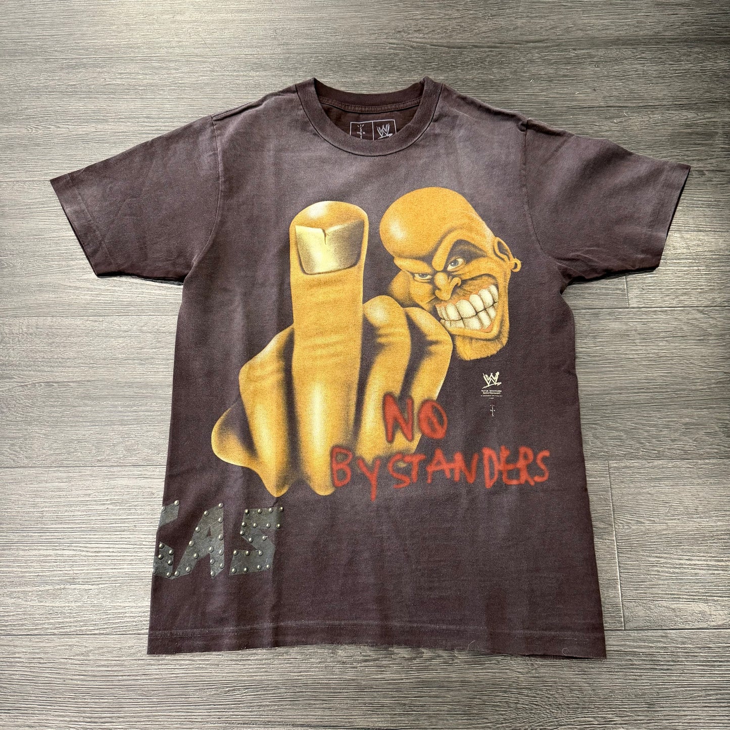 Travis Scott x WWE No Bystanders Stone Cold Steve Austin Tee Black