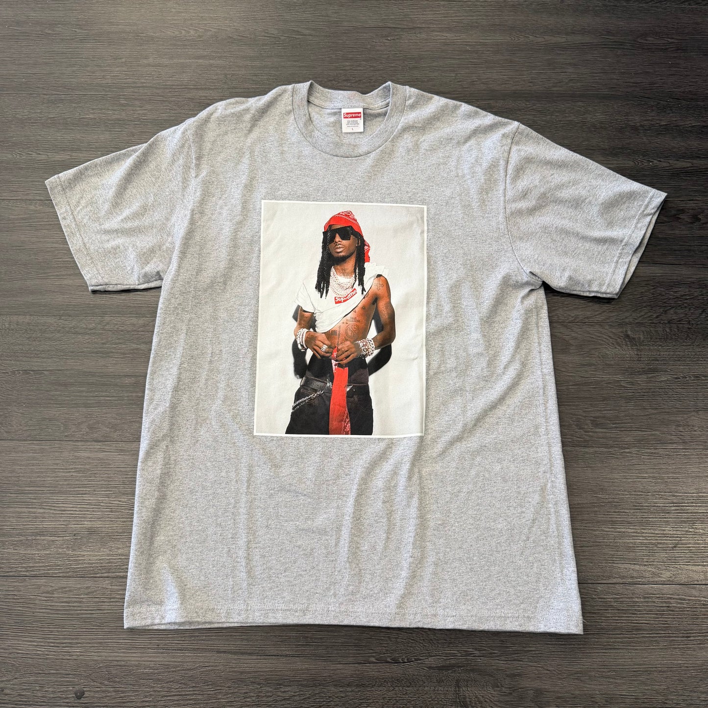 Supreme Playboi Carti Tee Grey