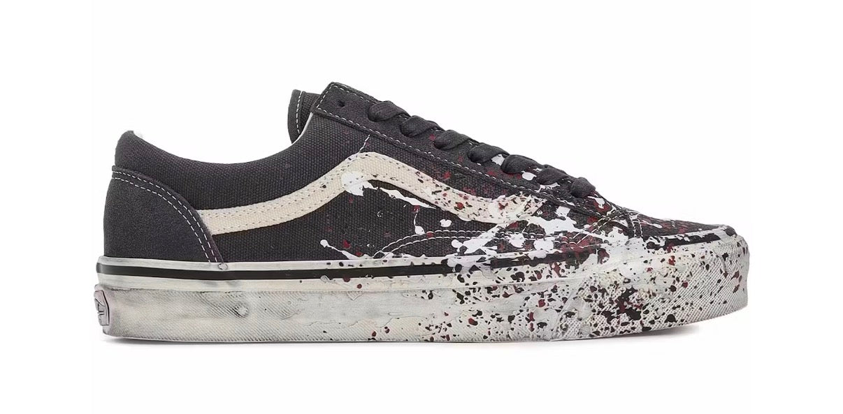 Vans Premium Old Skool 36 Paint Splatter Charcoal Grey