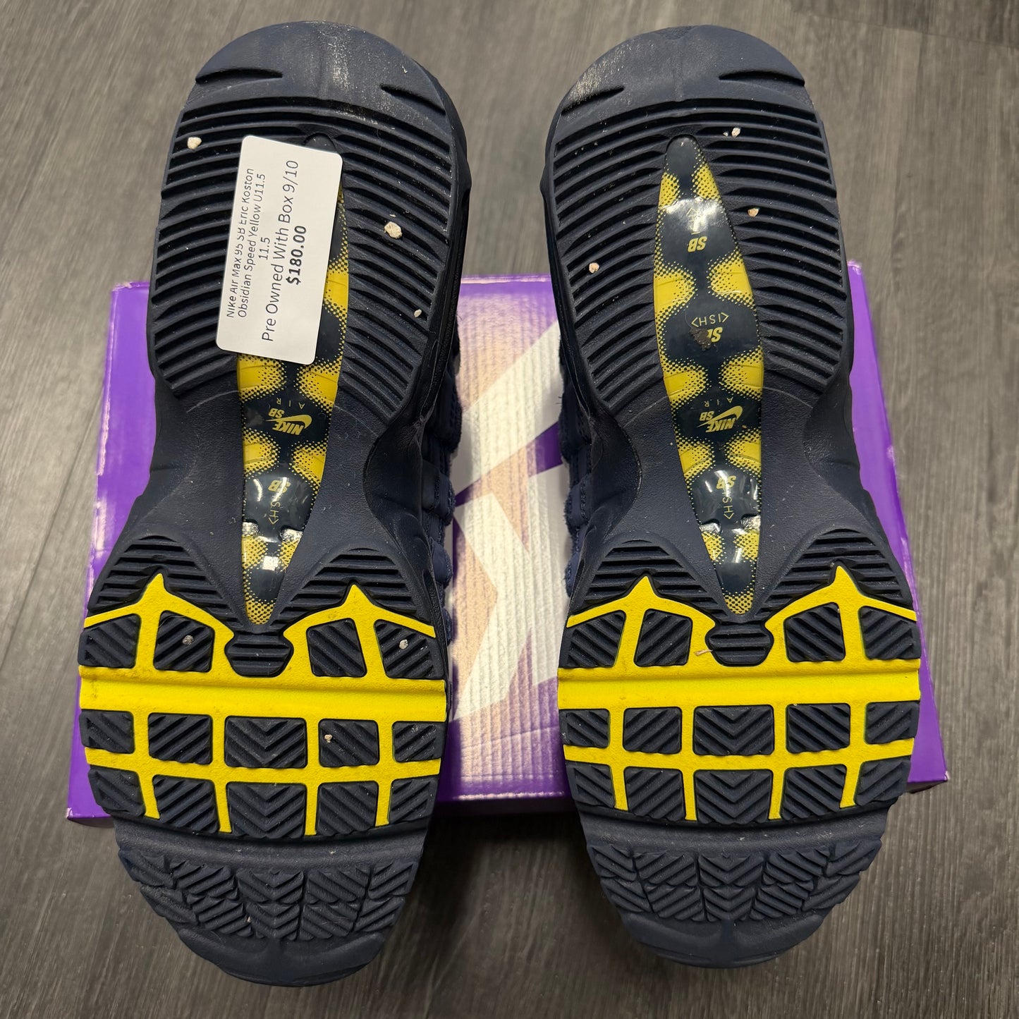 Nike Air Max 95 SB Eric Koston Obsidian Speed Yellow U11.5