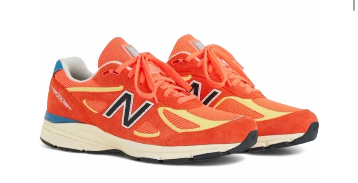 New Balance 990v4 MiUSA Urgent Red Maize DS