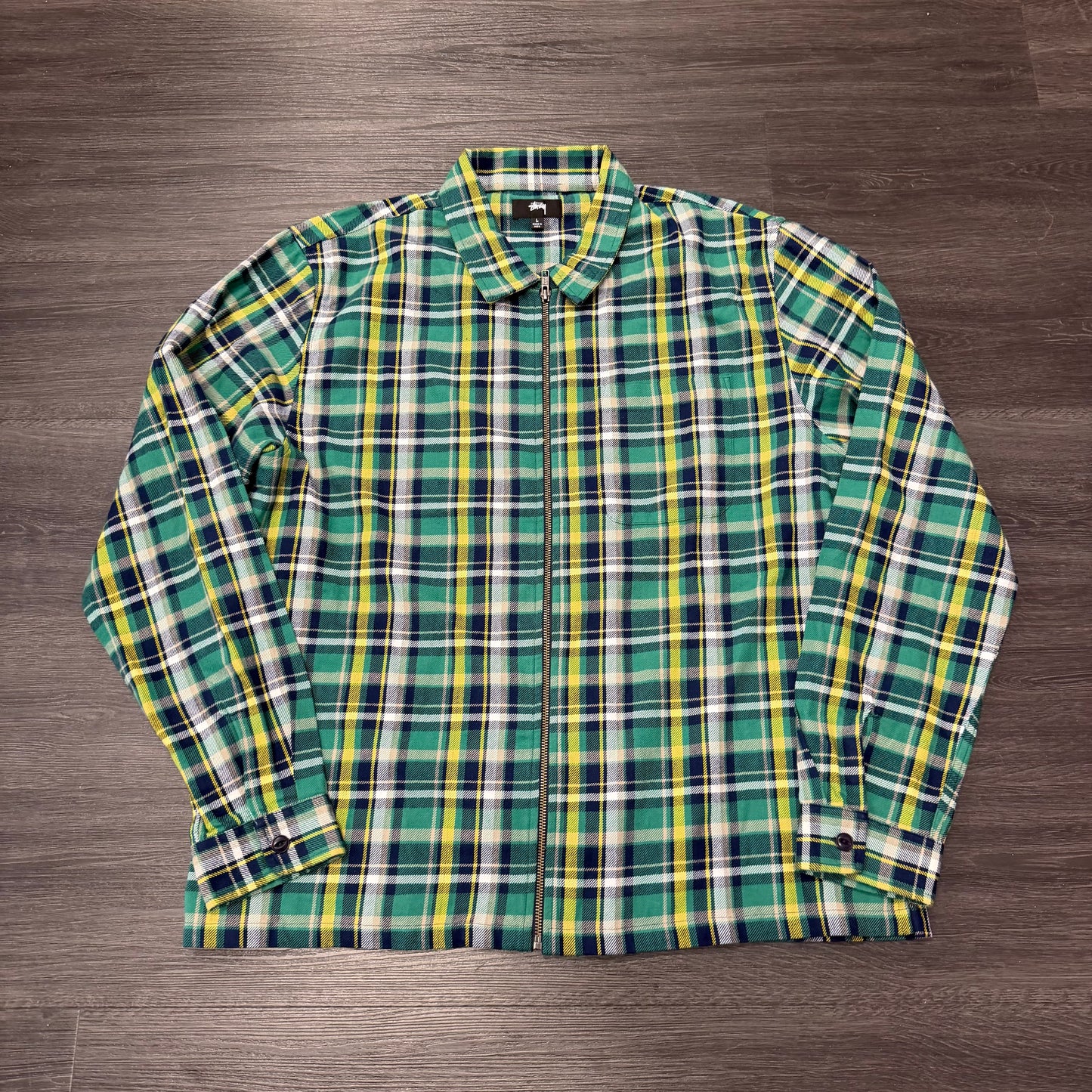 Stussy Zip up Flannel