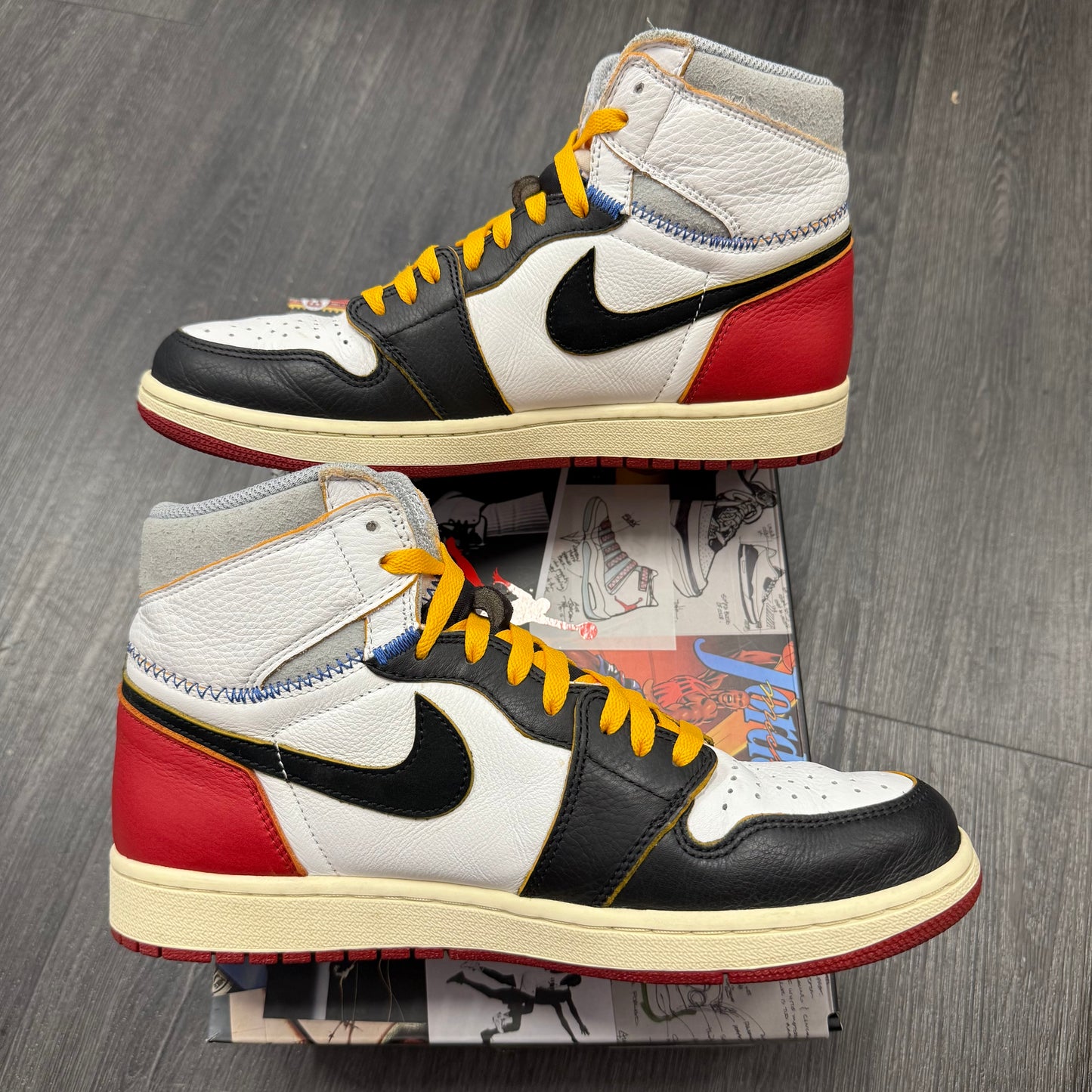 Jordan 1 Retro High Union Black Toe U10.5