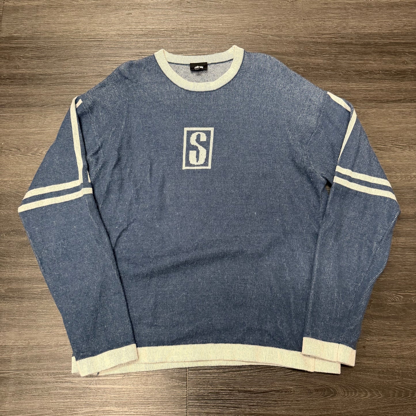 Stussy Navy Longsleeve Crewneck