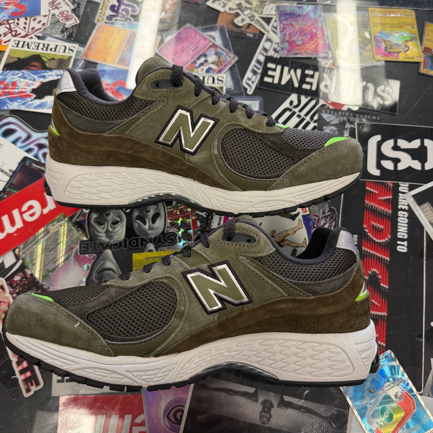 New Balance 2002R Camo Green Nettle Green