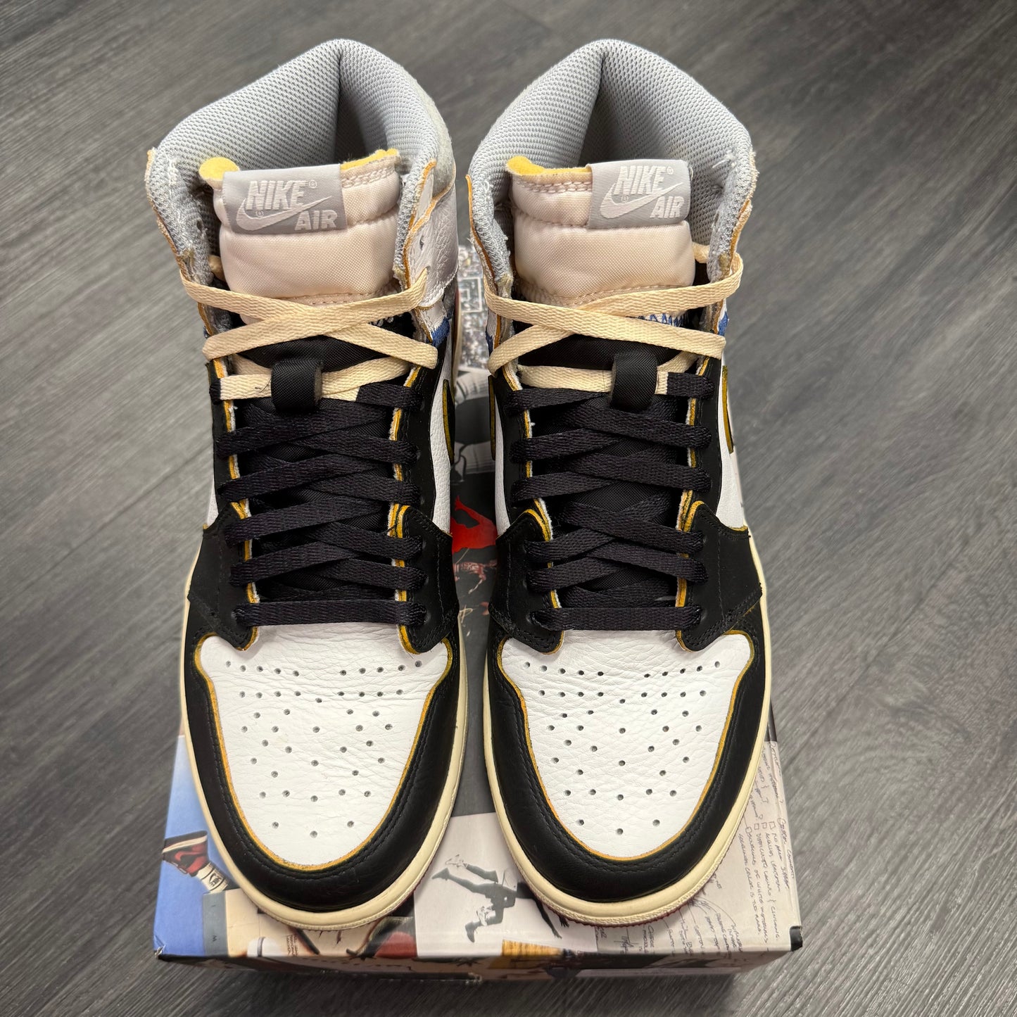 Jordan 1 Retro High Union Black Toe U9.5