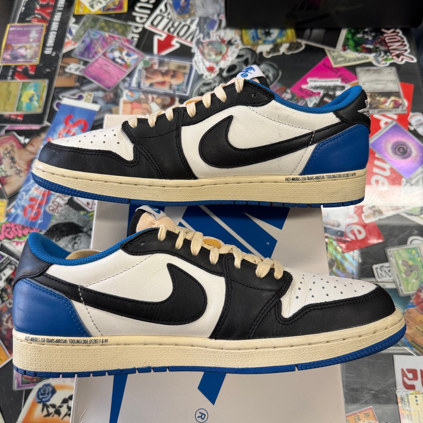 Jordan 1 Retro Low Fragment Travis Scott U9.5