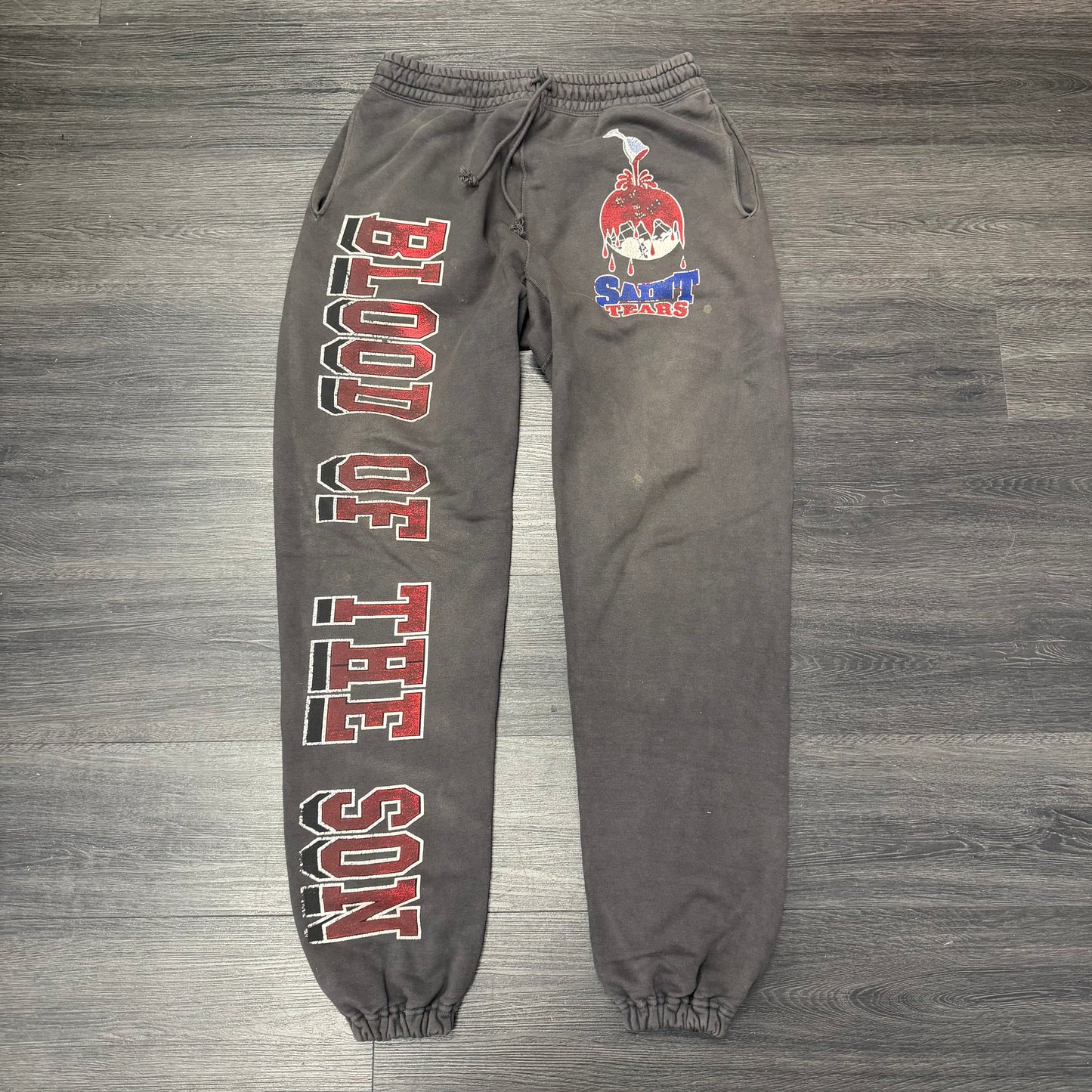 Saint Michael Denim Tears Sweatpants