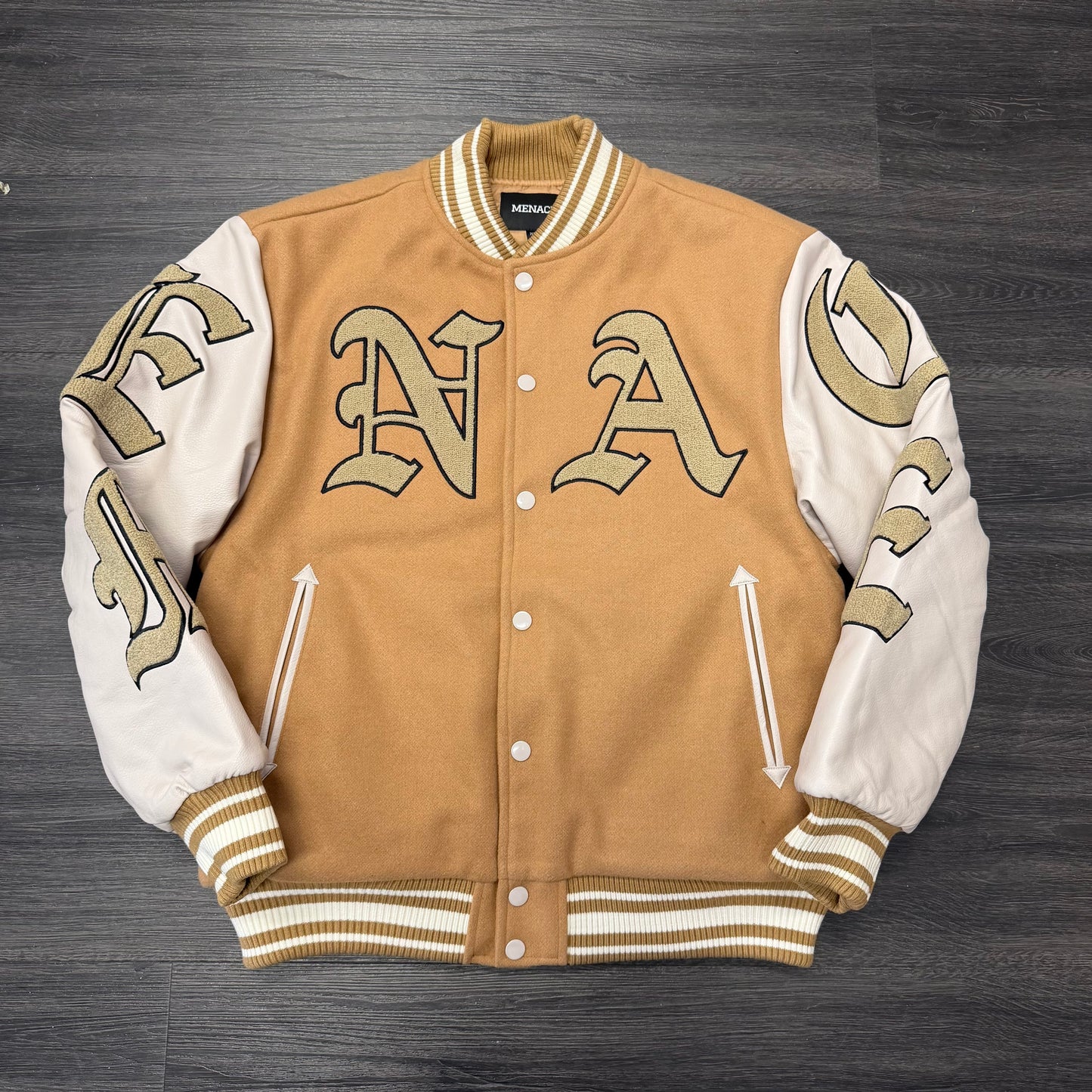 Menace God Willing Varsity Jacket