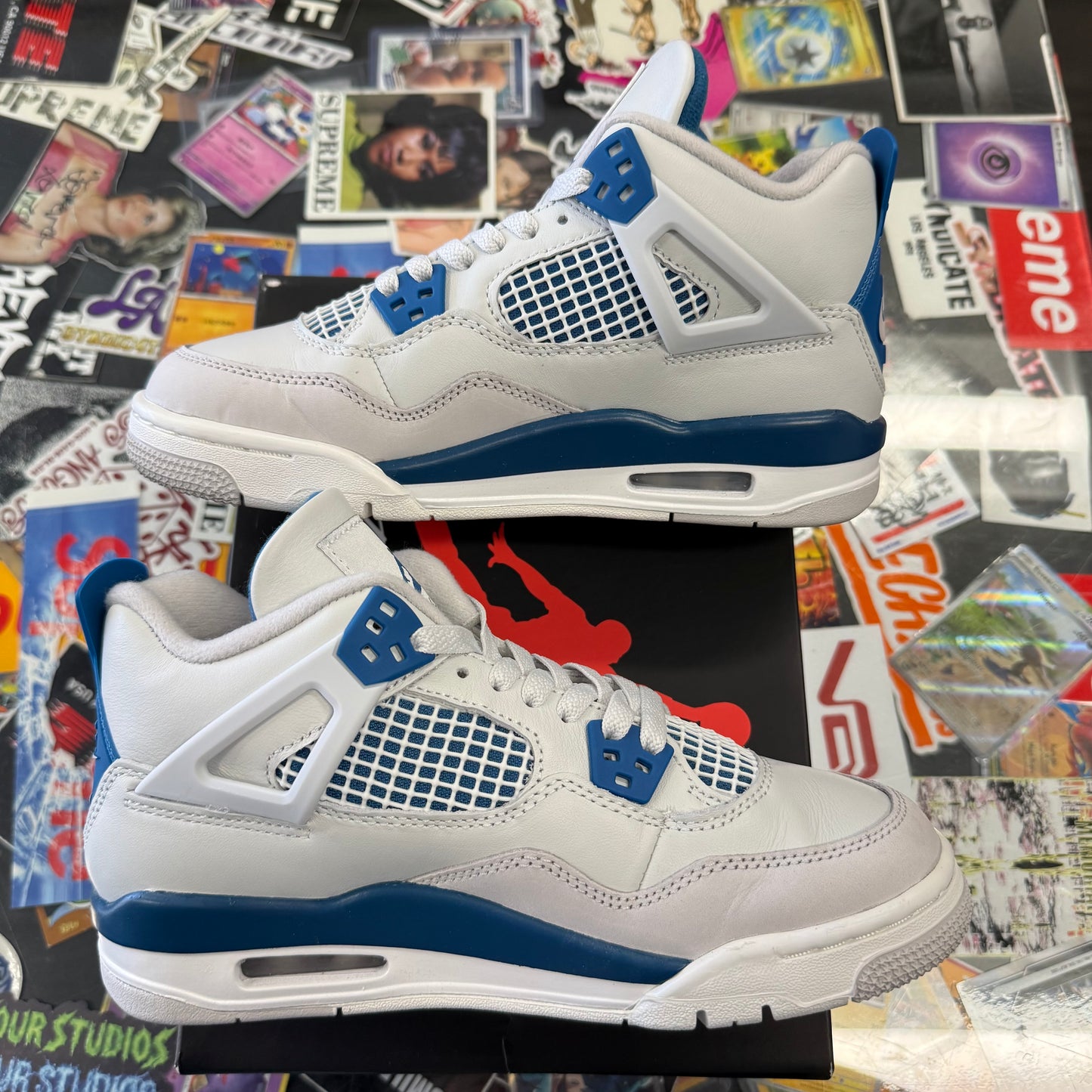 Jordan 4 Retro Military Blue (2024) (GS) U5Y
