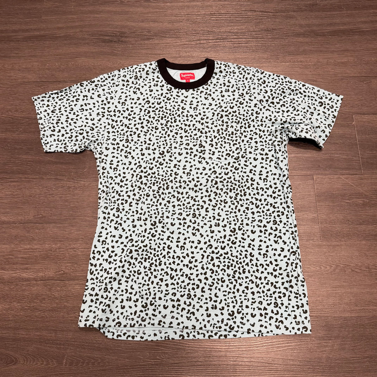 Supreme Leopard Blue Tee