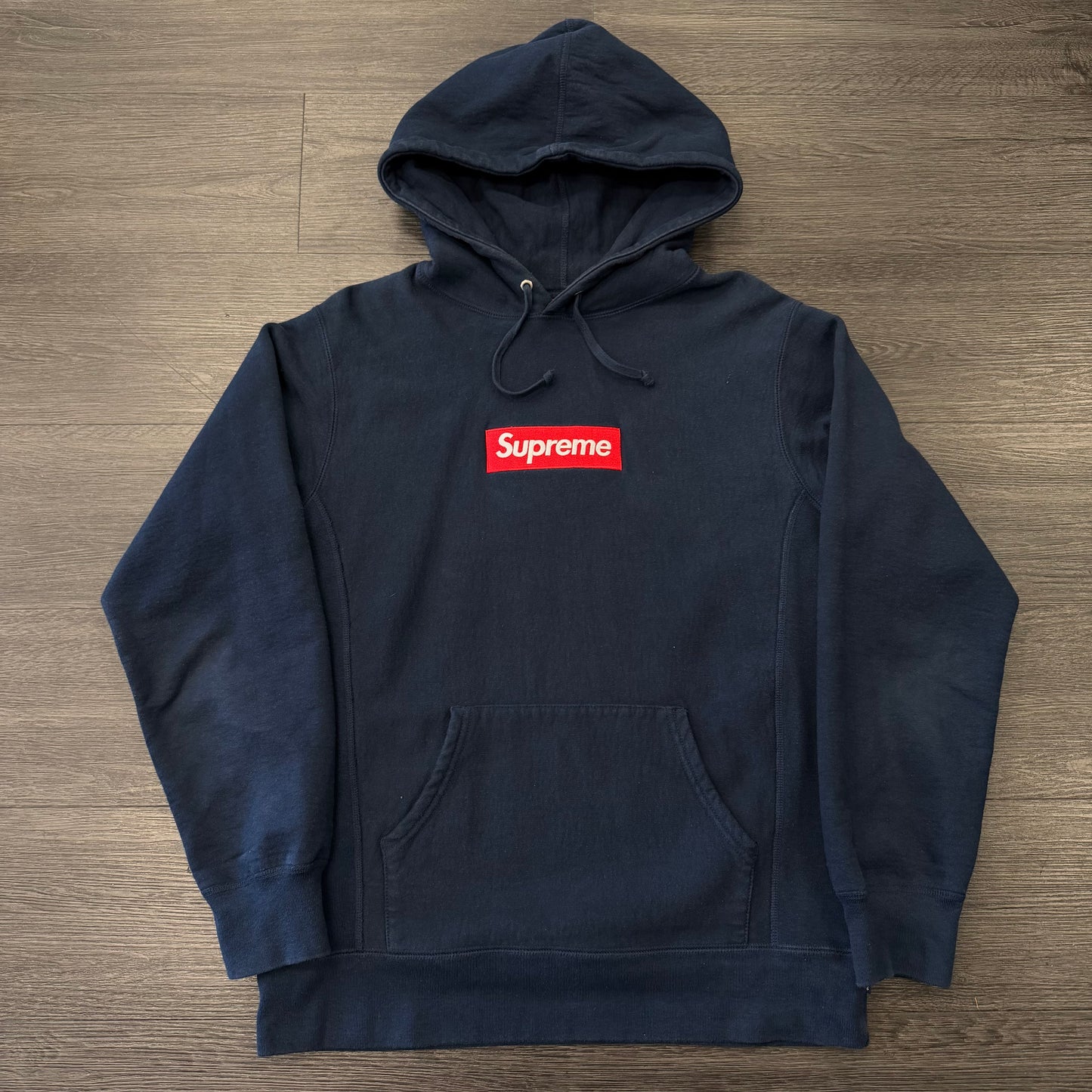 Supreme Box Logo Hoodie Navy