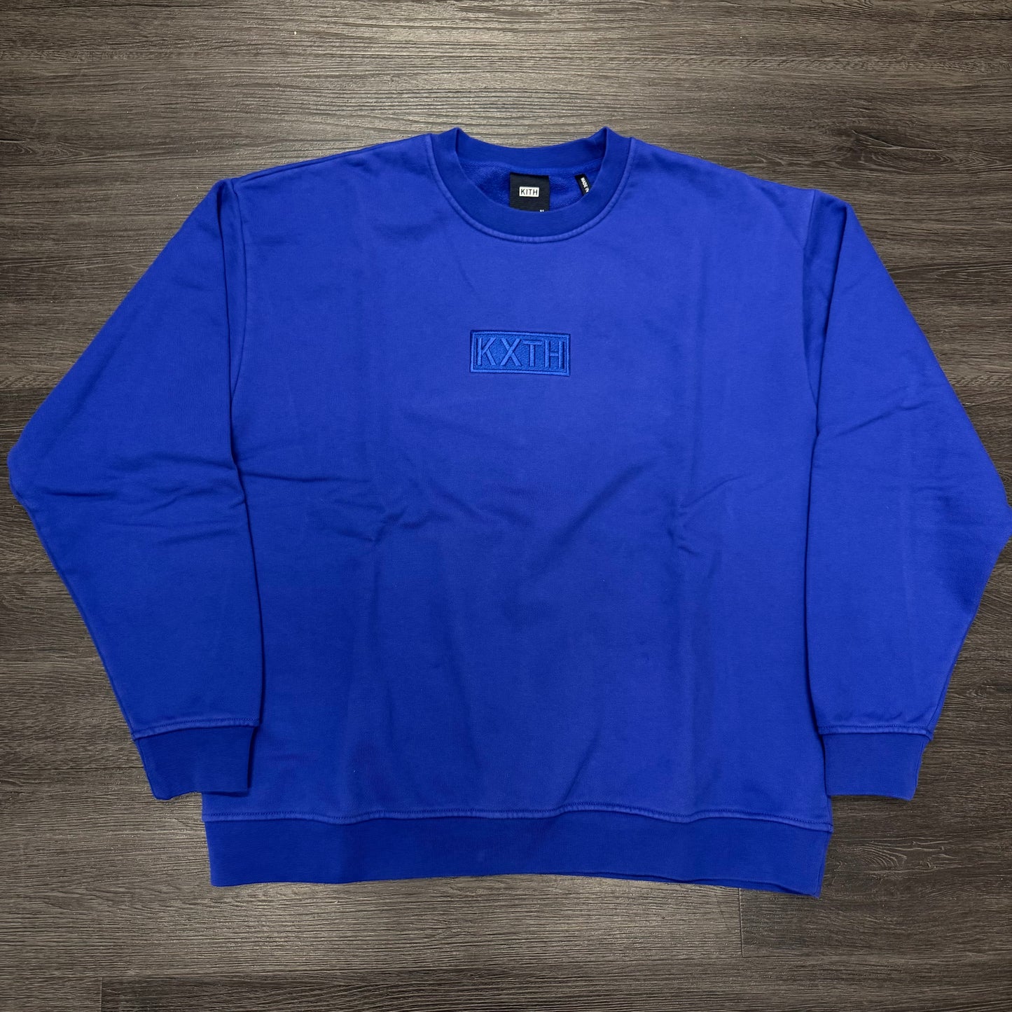 Kith Box Logo Crewneck Blue