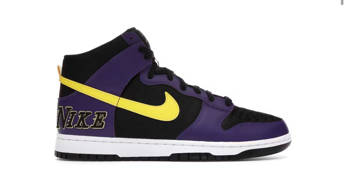 Nike Dunk High EMB Lakers