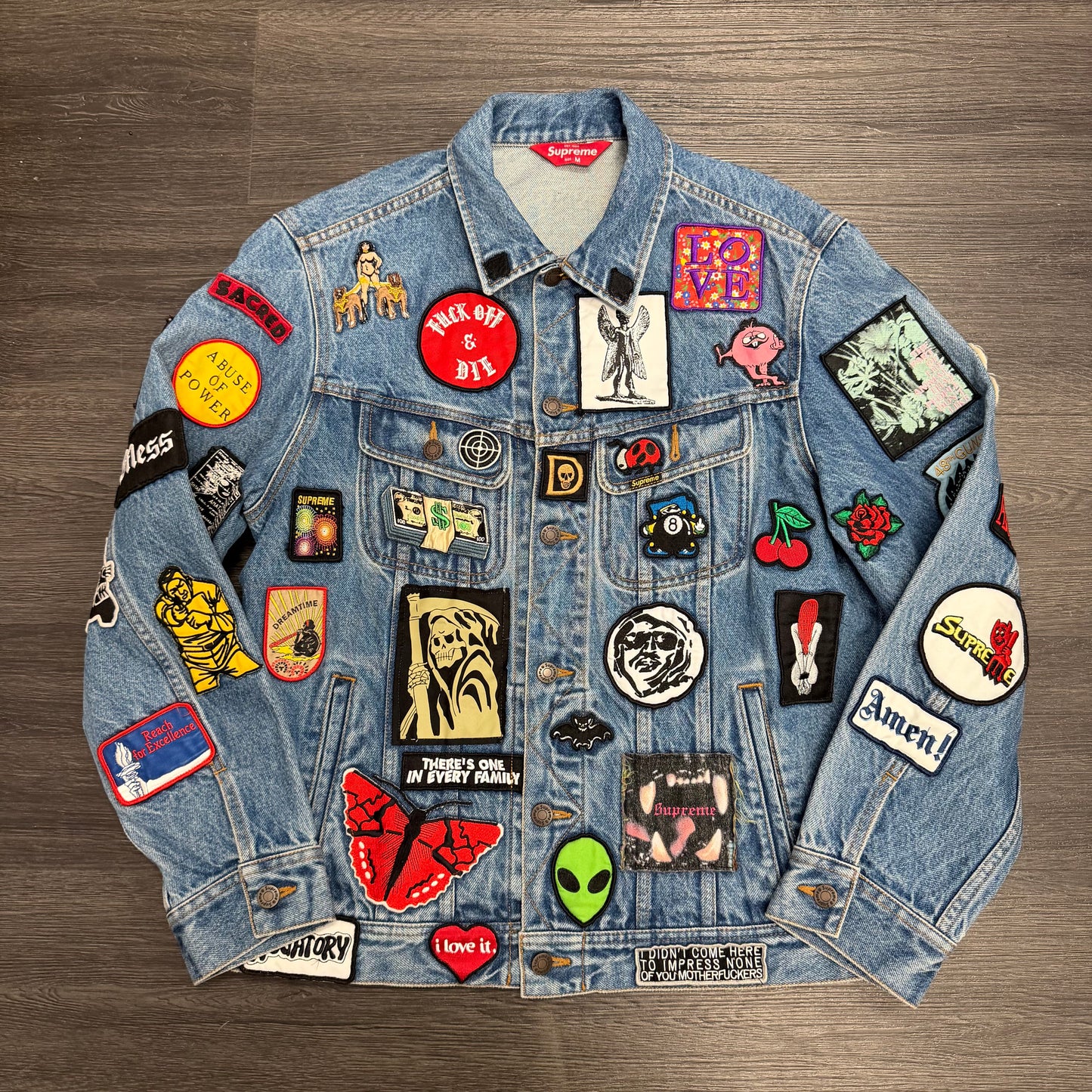 Supreme Patches Trucker Jacket