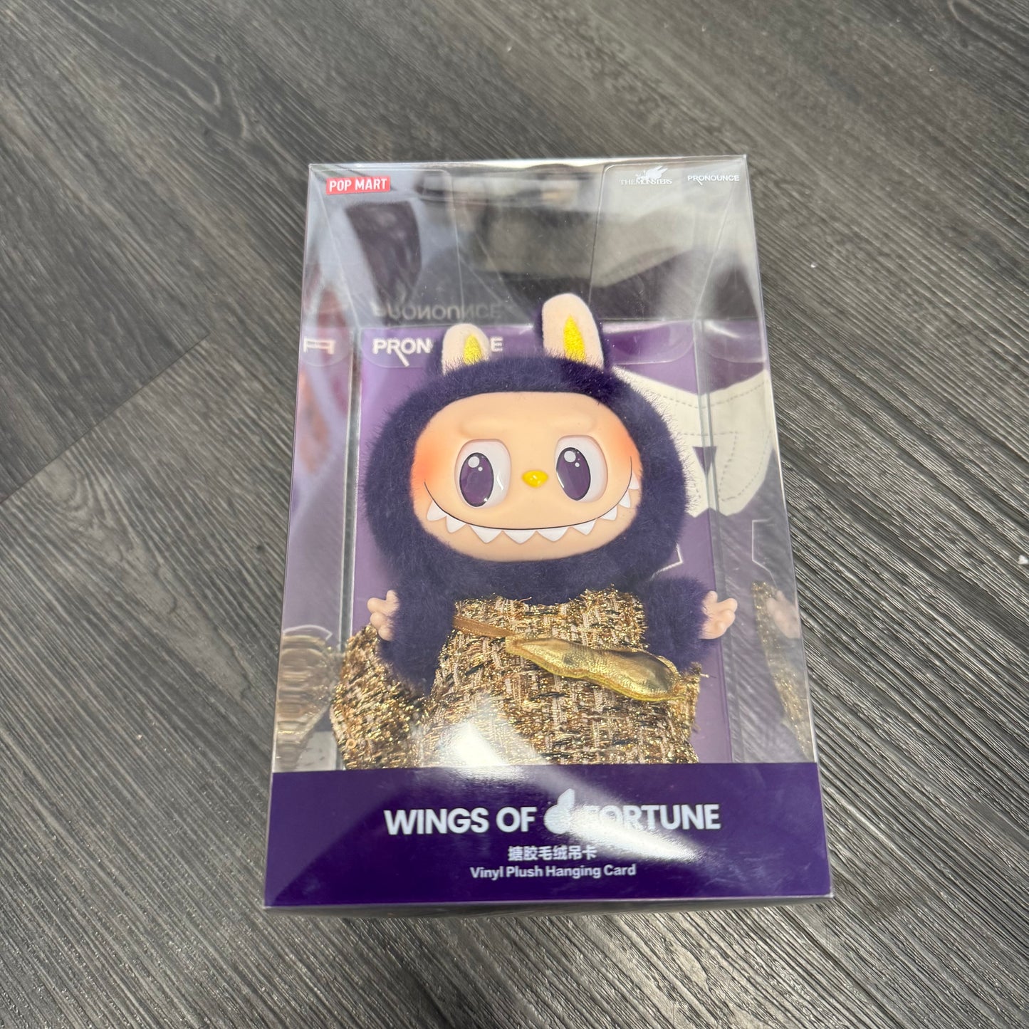 Pop Mart Labubu x Pronounce Wings of Fortune Vinyl Plush Hanging Card