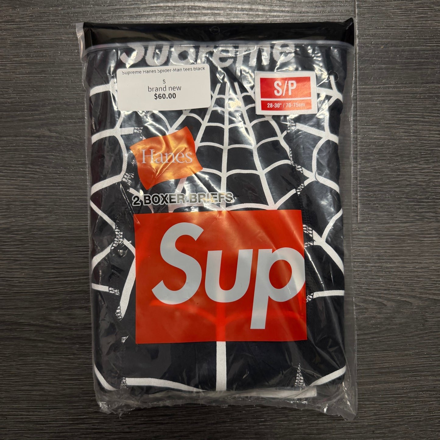 Supreme Hanes Spider-Man Briefs black