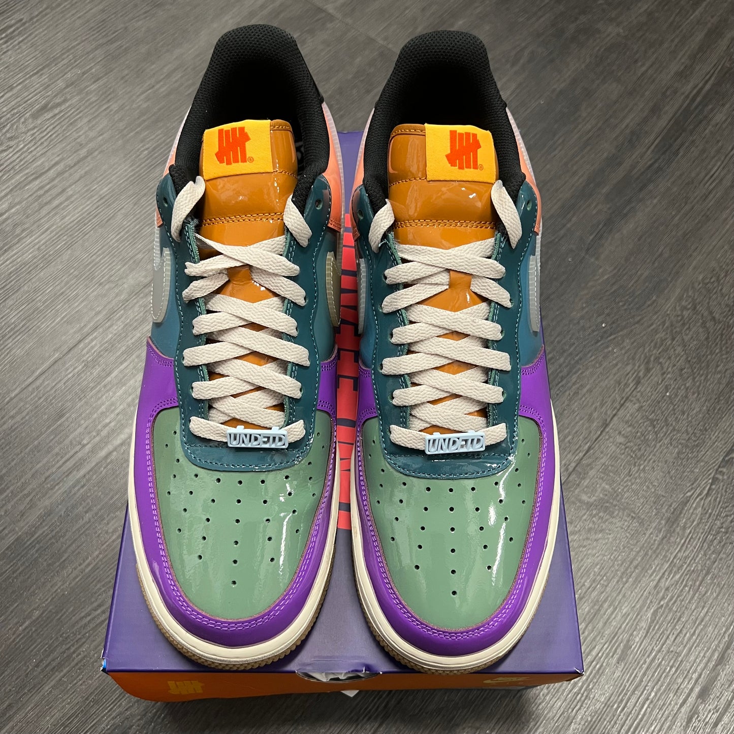 Nike Air Force 1 Low Undefeated Patent Celestine Blue