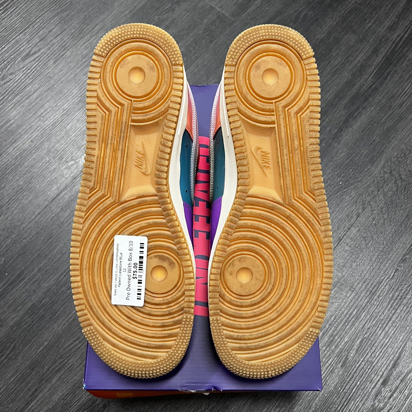 Nike Air Force 1 Low Undefeated Patent Celestine Blue