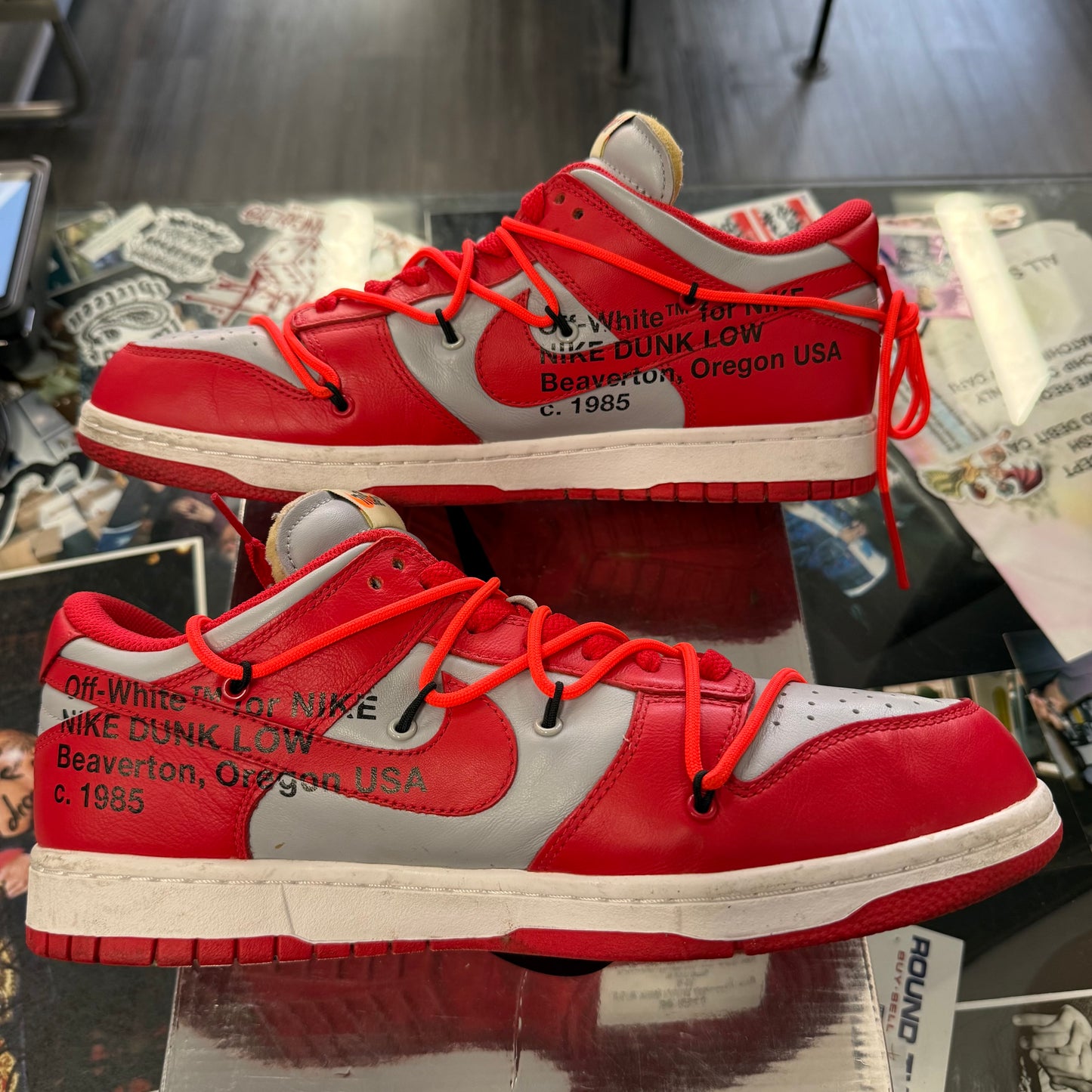 Nike Dunk Low Off-White University Red U10.5