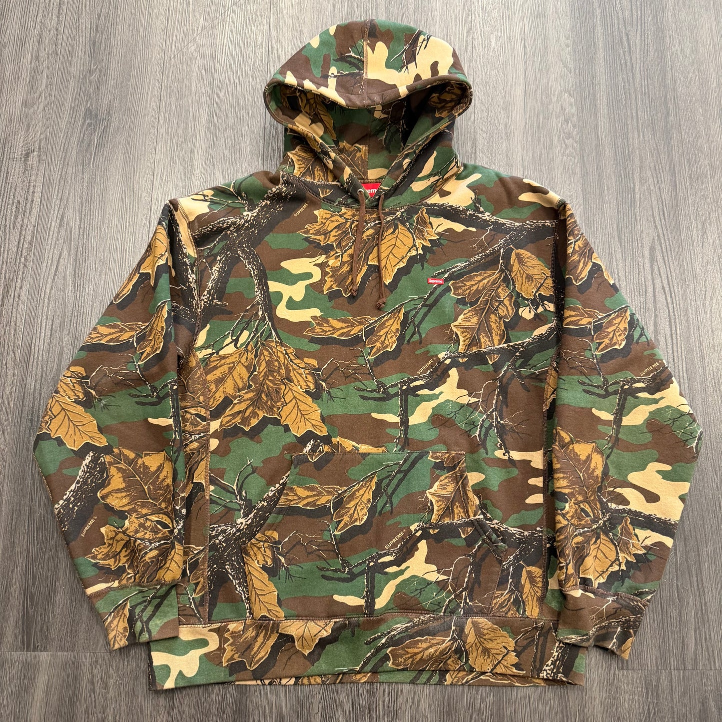 Supreme Leaf Camo Small Box Logo Hoodie