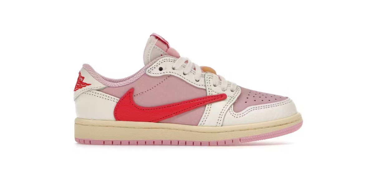 Jordan 1 Retro Low OG SP Travis Scott Sail Tropical Pink (PS)