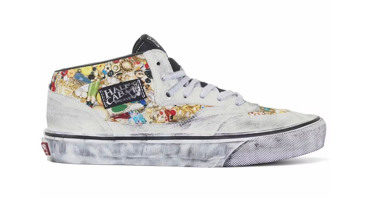 Vans Half Cab Supreme x Mike Kelley White
