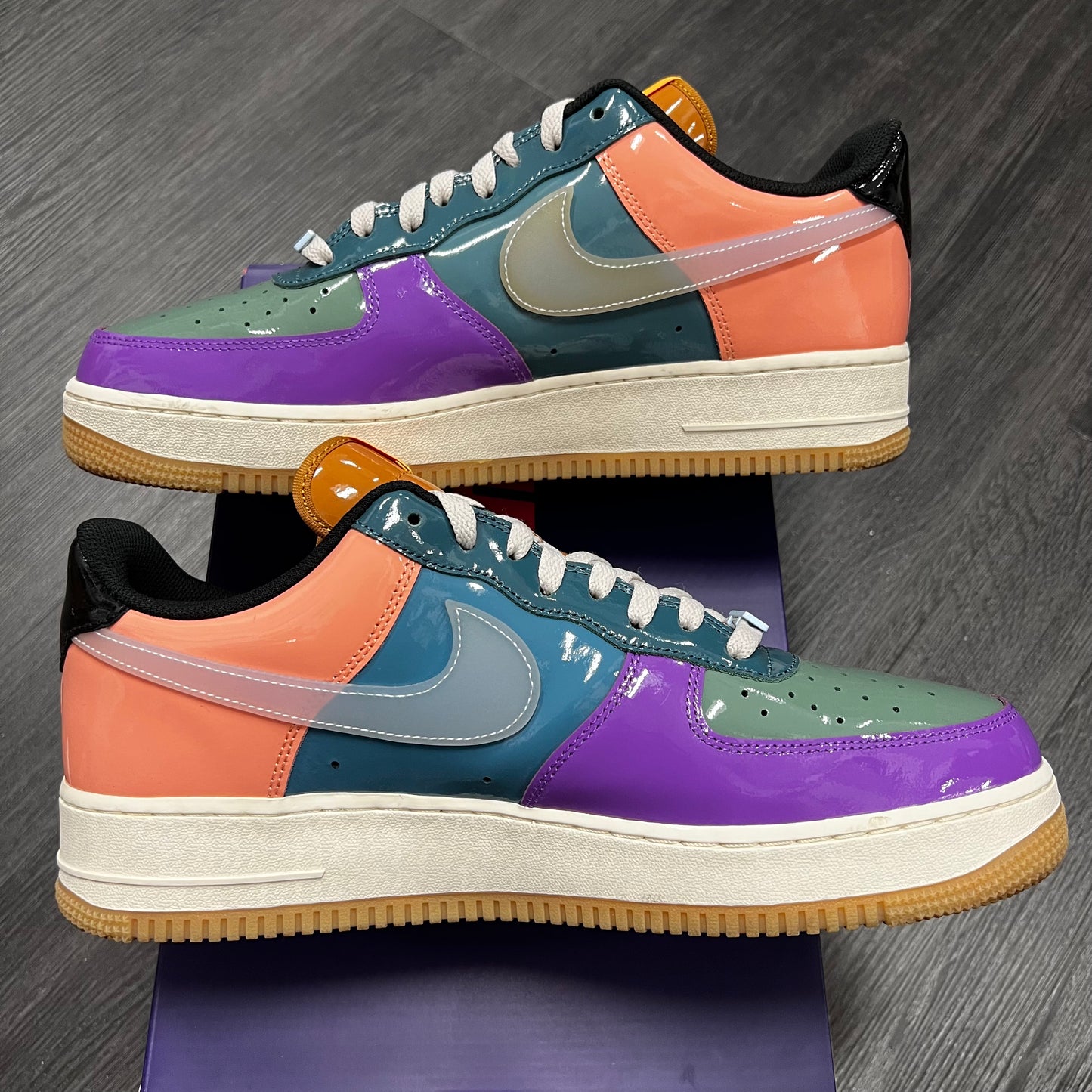 Nike Air Force 1 Low Undefeated Patent Celestine Blue